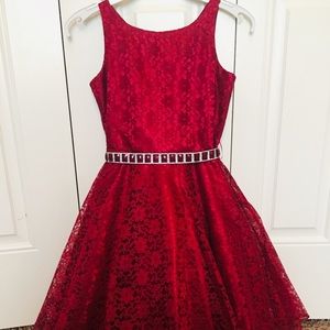 NEW Deep red garnet beautiful dress size 10